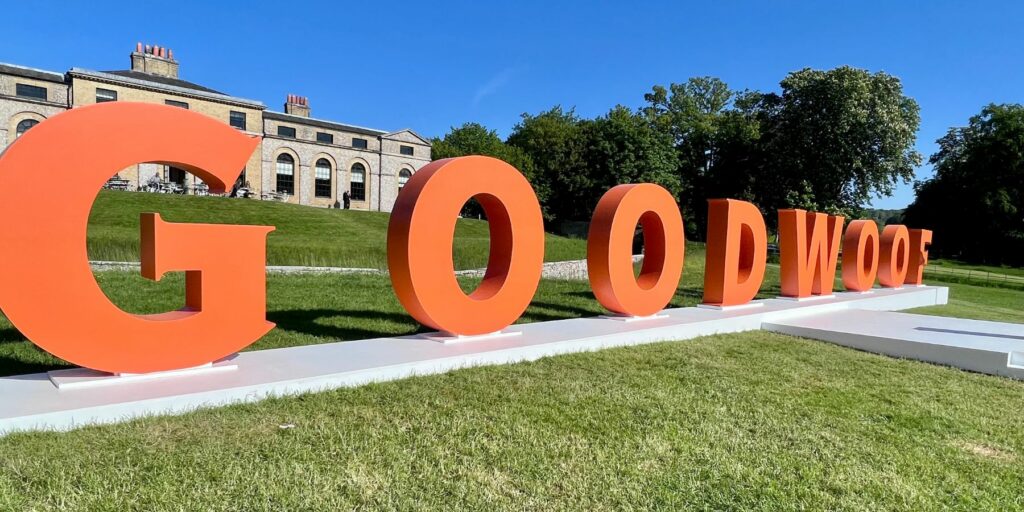 Goodwoof Sign from 2023.